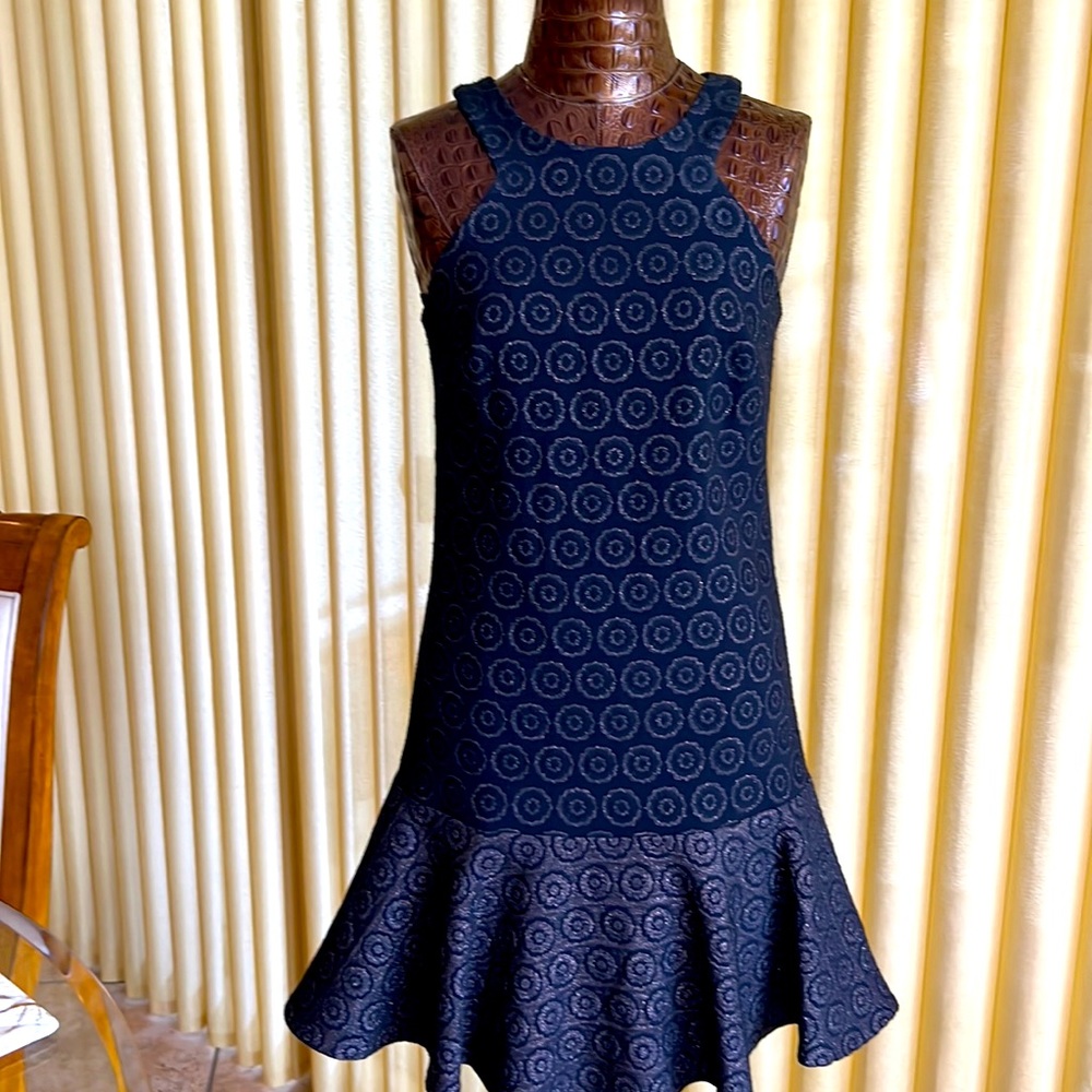 Trina Turk Black and Bronze Dress